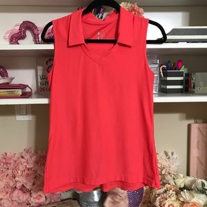 MONDETTA SLEEVELESS V NECK ACTIVE POLO